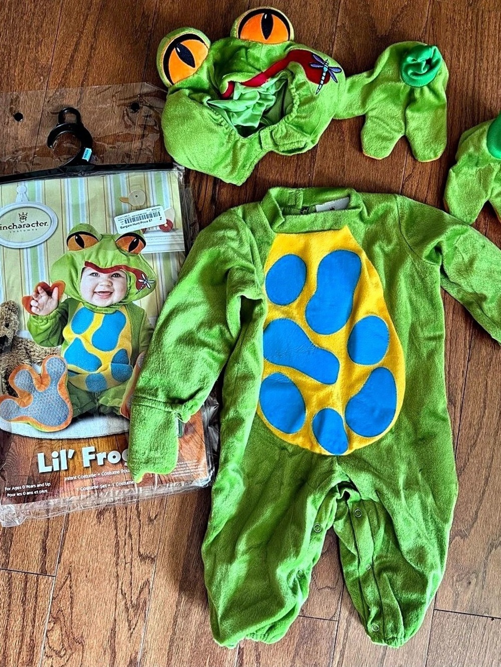 inCharacter Lil' Froggy Frog Costume Baby Large NWT
